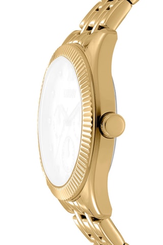 Montre à quartz en acier - Doré et argenté