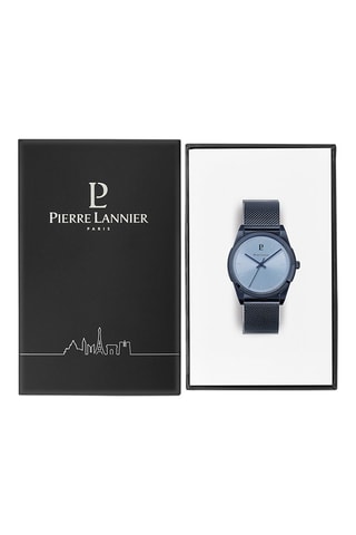 Montre à quartz en acier Candide - Bleu