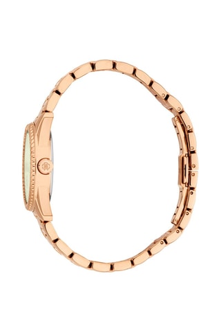 Montre à quartz en acier Mirabile - Doré rose et vert