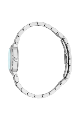 Montre à quartz en acier Graziosa - Argenté et turquoise