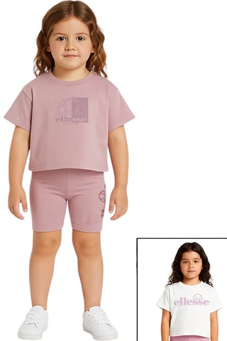 Pack de 2 t-shirts et cycliste - Rose