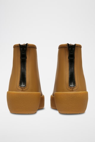Bottines en cuir - Camel