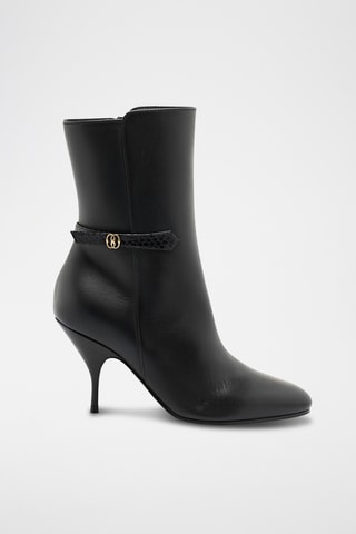 Bottines en cuir - Noir