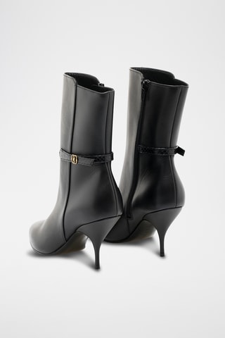 Bottines en cuir - Noir