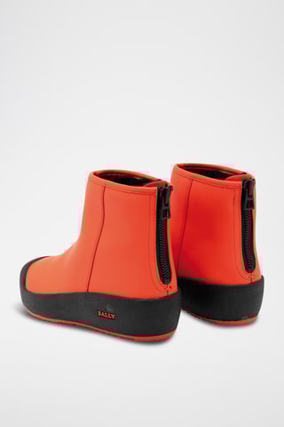 Bottines en cuir - Orange
