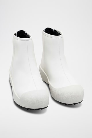 Bottines en cuir - Blanc
