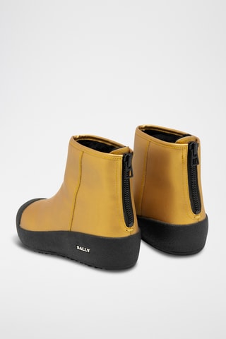 Bottines en cuir - Jaune