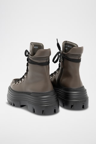 Boots en cuir - Marron