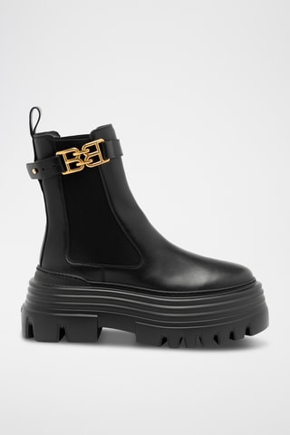 Bottines en cuir - Noir