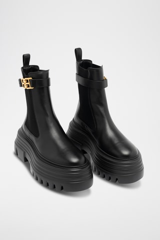 Bottines en cuir - Noir