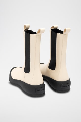 Bottines en cuir - Beige