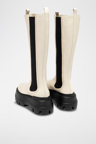 Boots en cuir - Beige