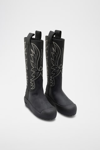 Boots en cuir - Noir