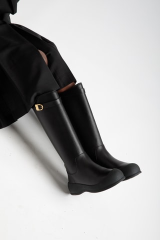 Boots en cuir - Noir