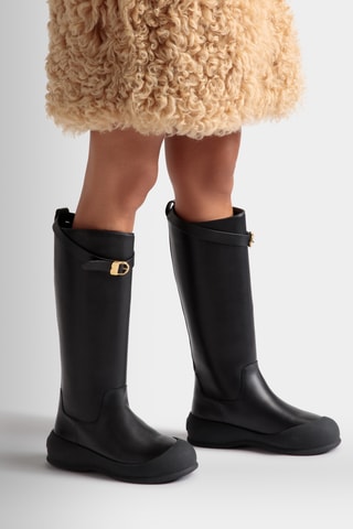 Boots en cuir - Noir