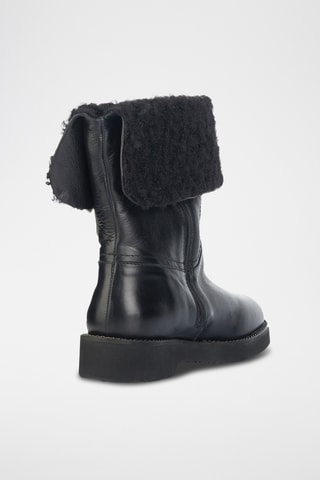 Bottines en cuir - Noir