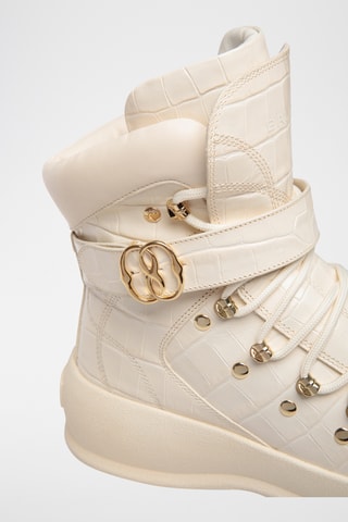 Bottines en cuir - Beige