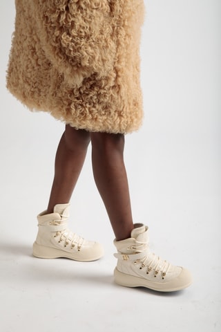 Bottines en cuir - Beige