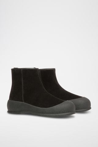 Bottines en cuir - Noir