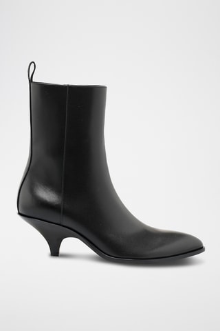 Bottines en cuir - Noir