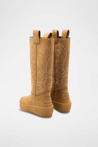 Boots en cuir - Camel