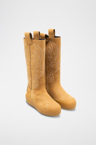 Boots en cuir - Camel