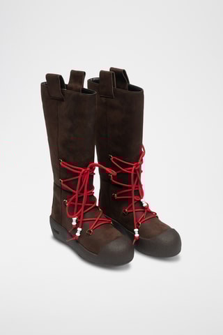 Boots en cuir - Marron