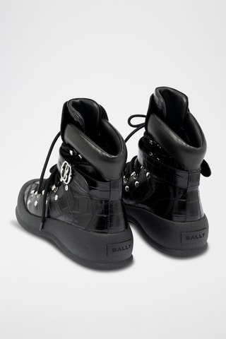 Bottines en cuir - Noir