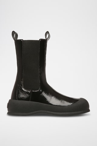 Bottines en cuir - Noir