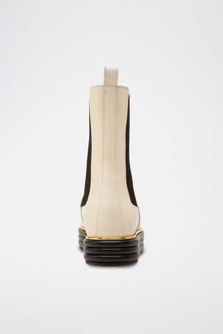 Bottines en cuir - Beige