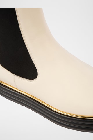 Bottines en cuir - Beige