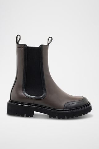 Bottines en cuir - Gris