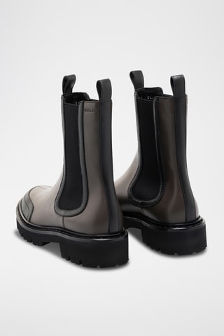 Bottines en cuir - Gris