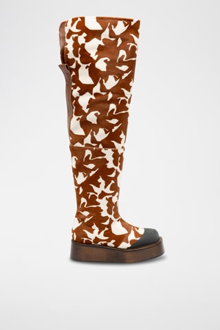 Boots en cuir - Marron