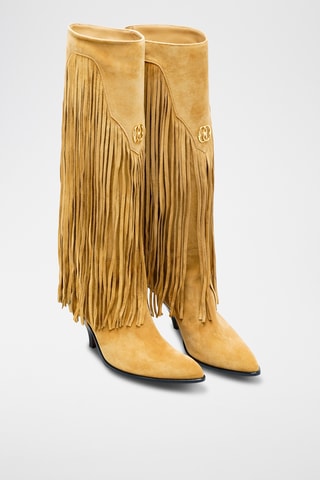 Boots en cuir - Vieux jaune