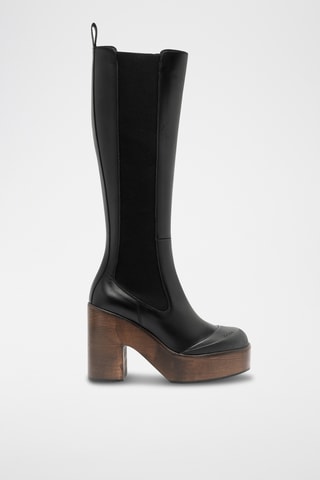 Boots en cuir - Noir