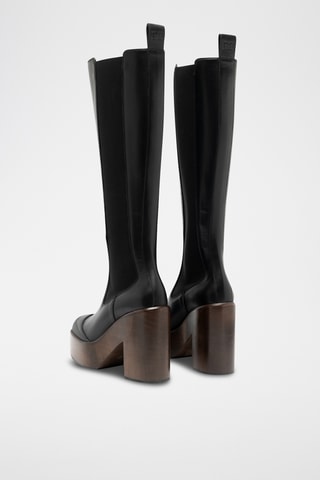 Boots en cuir - Noir
