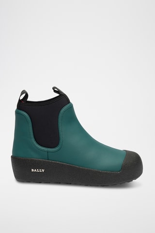 Bottines en cuir - Bleu vert