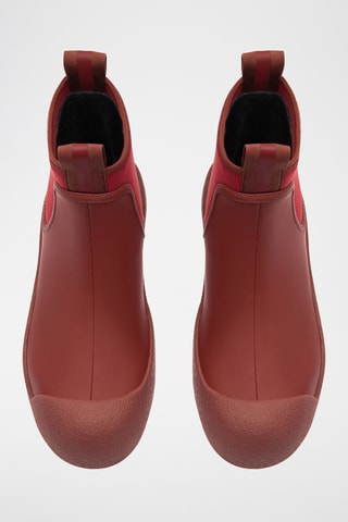 Bottines en cuir - Rouge
