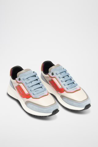 Sneakers en cuir - Bleu