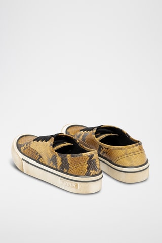 Sneakers en cuir - Jaune