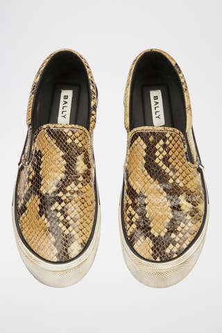 Sneakers en cuir - Jaune