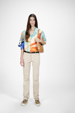 Sneakers en cuir - Jaune