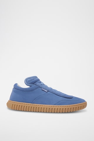 Sneakers montantes en cuir - Bleu