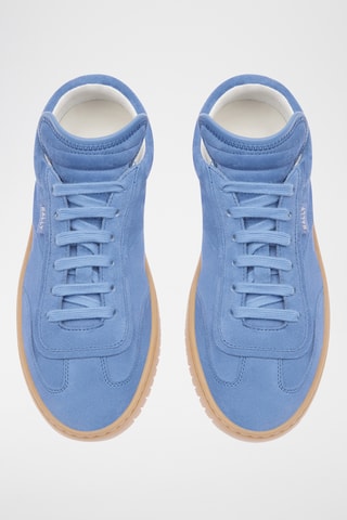 Sneakers montantes en cuir - Bleu