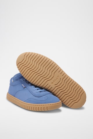Sneakers montantes en cuir - Bleu