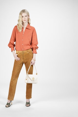 Sandales à talons en cuir - Vert