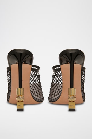 Sandales à talons vernies - Noir