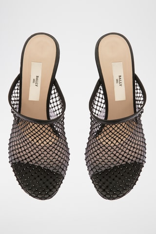 Sandales à talons vernies - Noir