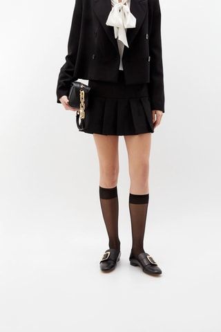 Ballerines en cuir - Noir